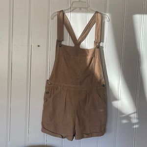 Zara corduroy short overalls